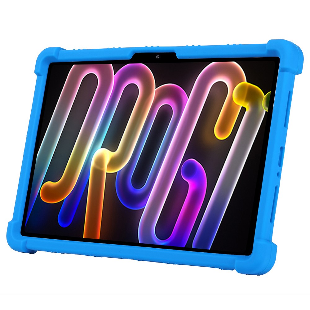 For Lenovo Xiaoxin Pad Pro GT Case Adjustable Kickstand Silicone Tablet Protective Cover - Baby Blue
