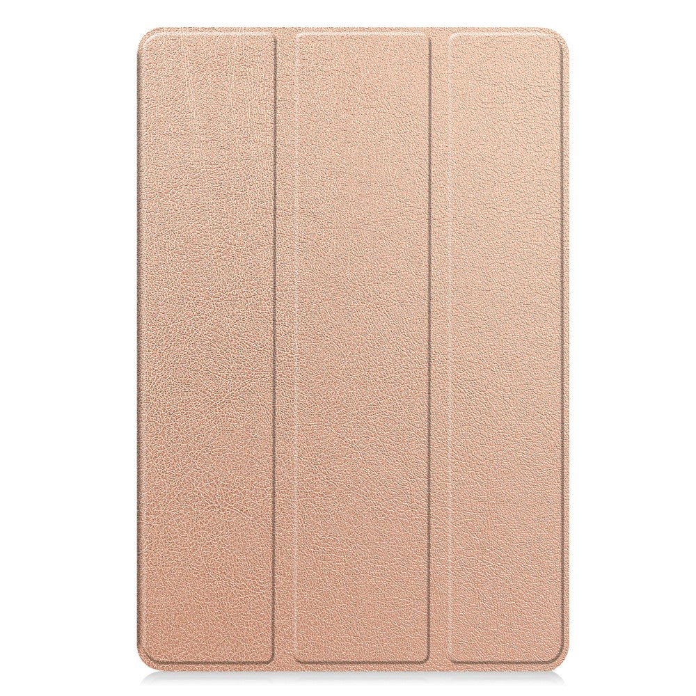 For Lenovo Xiaoxin Pad 2025 12.1 inch Case Anti-Drop Leather Stand Tablet Cover - Rose Gold