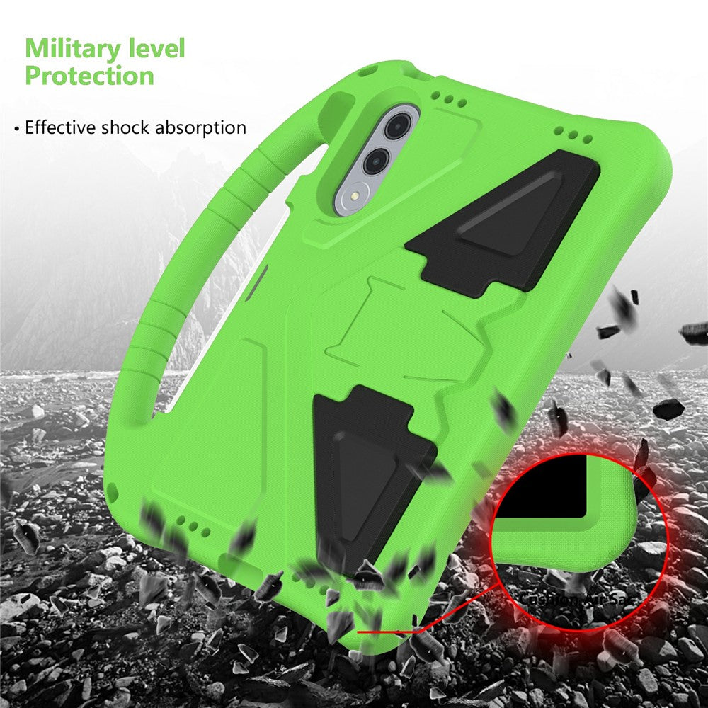 For Lenovo Xiaoxin Pad Pro GT Case EVA Tablet Cover with Handle Kickstand Children Friendly - Green