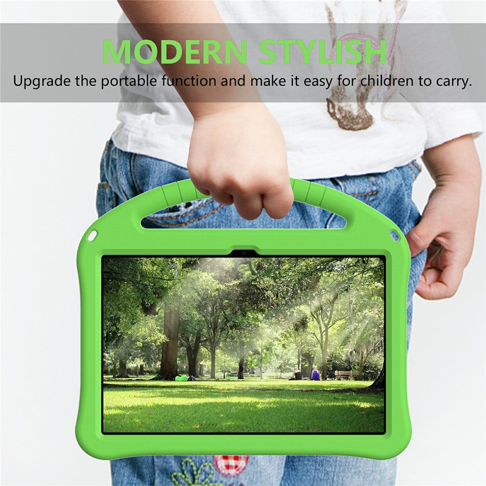 For Lenovo Xiaoxin Pad Pro GT Case EVA Tablet Cover with Handle Kickstand Children Friendly - Green