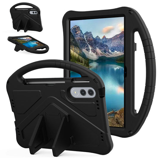 For Lenovo Xiaoxin Pad Pro GT Case EVA Tablet Cover with Handle Kickstand Children Friendly - Black