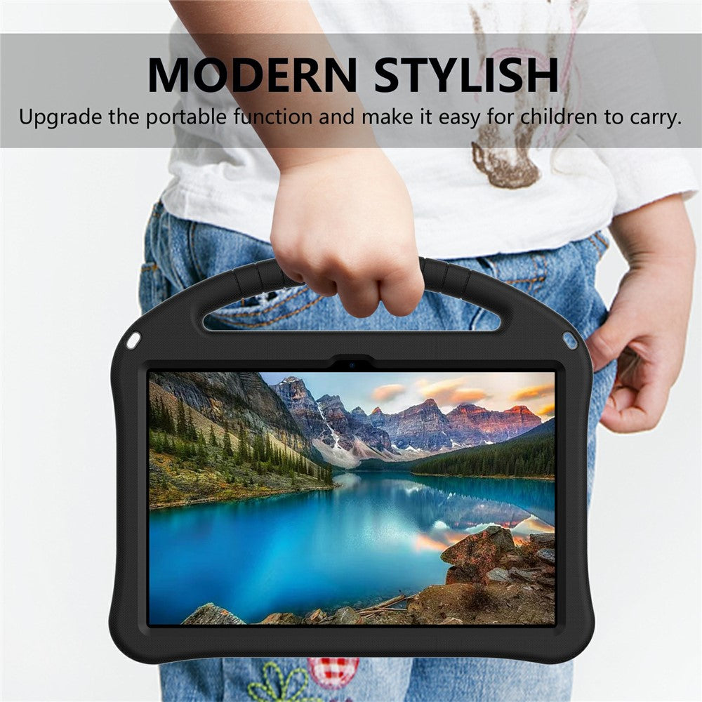 For Lenovo Xiaoxin Pad Pro GT Case EVA Tablet Cover with Handle Kickstand Children Friendly - Black