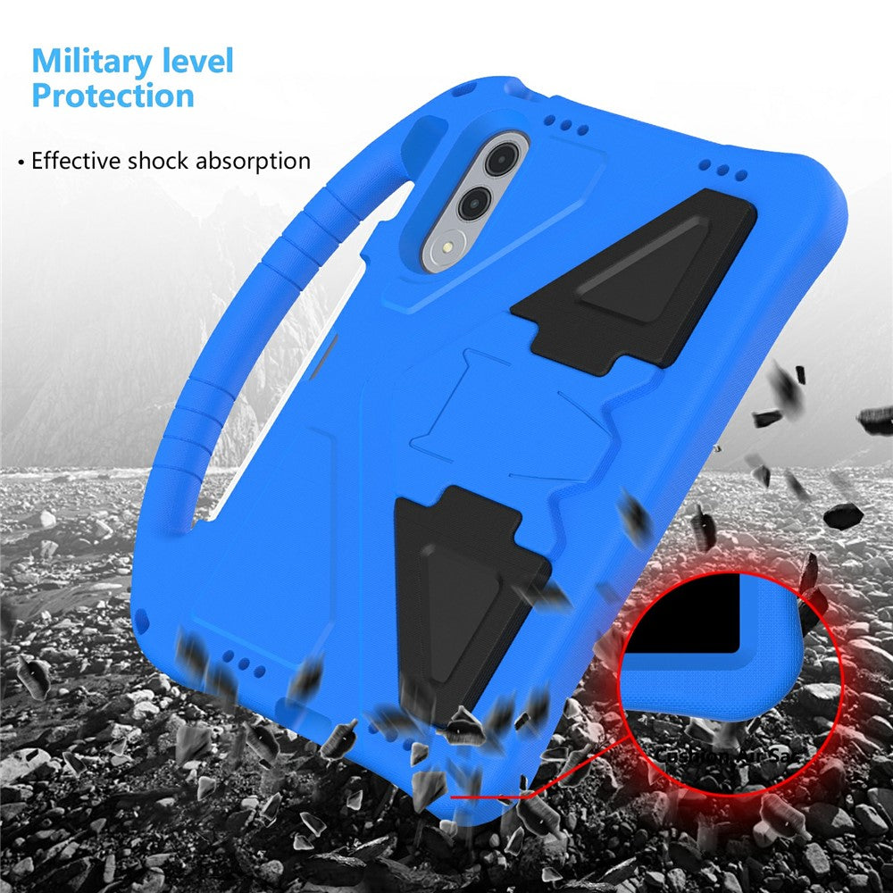 For Lenovo Xiaoxin Pad Pro GT Case EVA Tablet Cover with Handle Kickstand Children Friendly - Blue