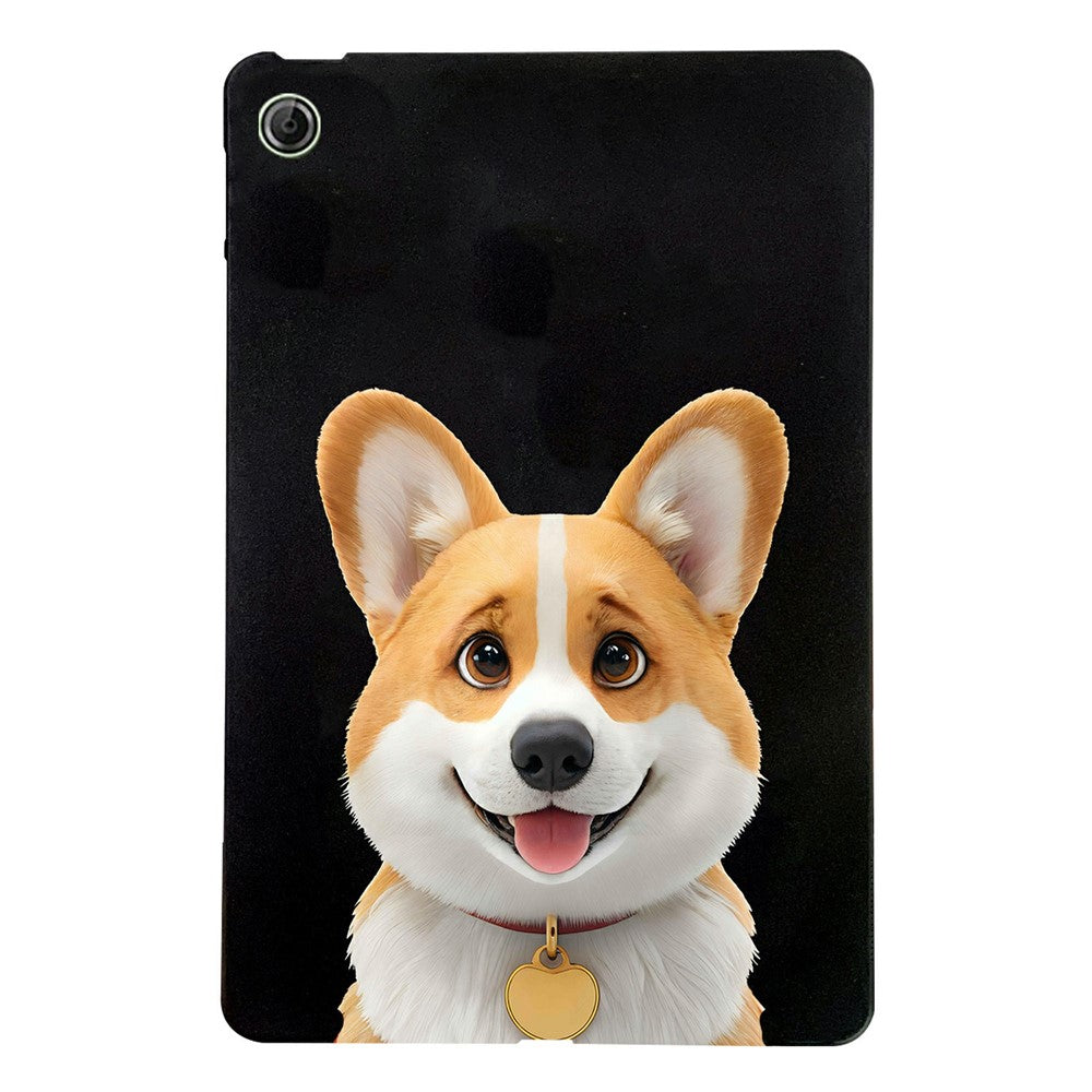 For Lenovo Tab K9 Case Pattern Printing Slim TPU Tablet Protective Cover - Corgi