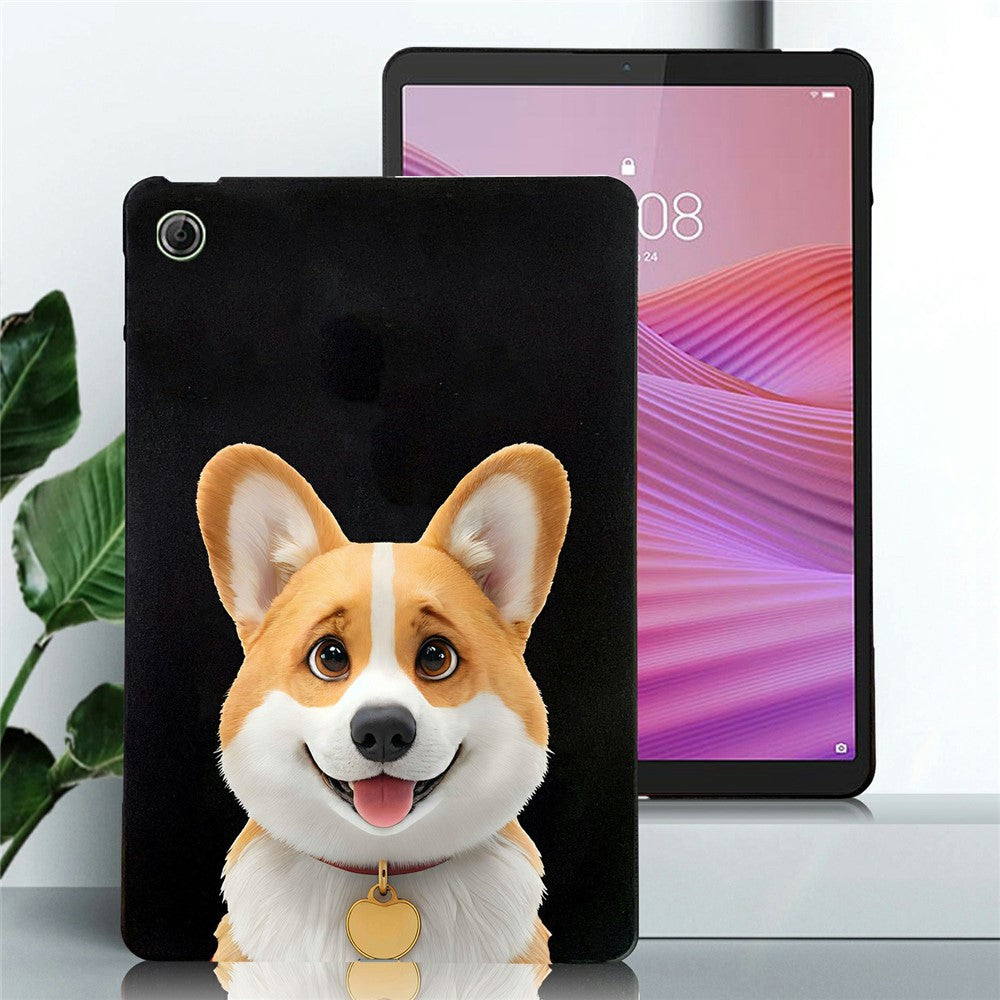 For Lenovo Tab K9 Case Pattern Printing Slim TPU Tablet Protective Cover - Corgi
