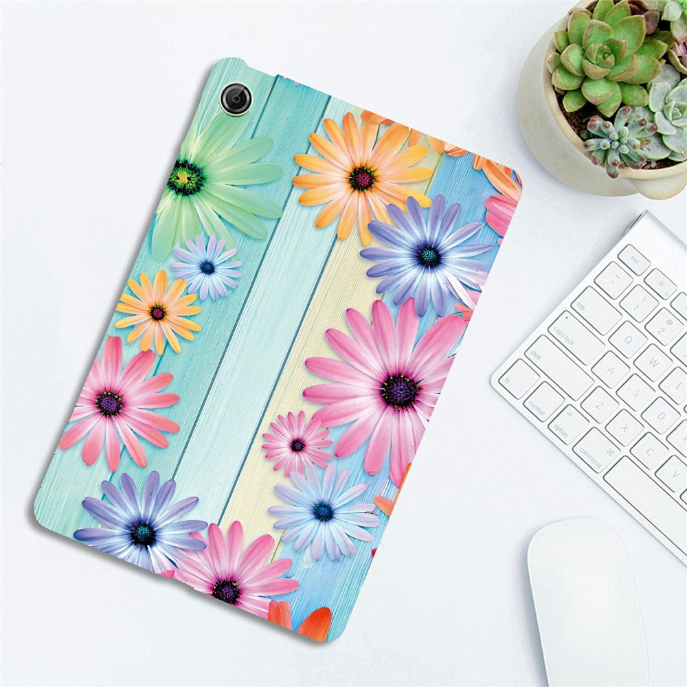 For Lenovo Tab K9 Case Pattern Printing Slim Soft TPU Tablet Cover - Sunflower