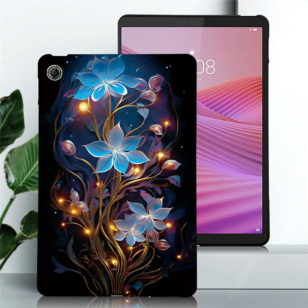For Lenovo Tab K9 Case Pattern Printing Slim Soft TPU Tablet Cover - Small Lantern Flower