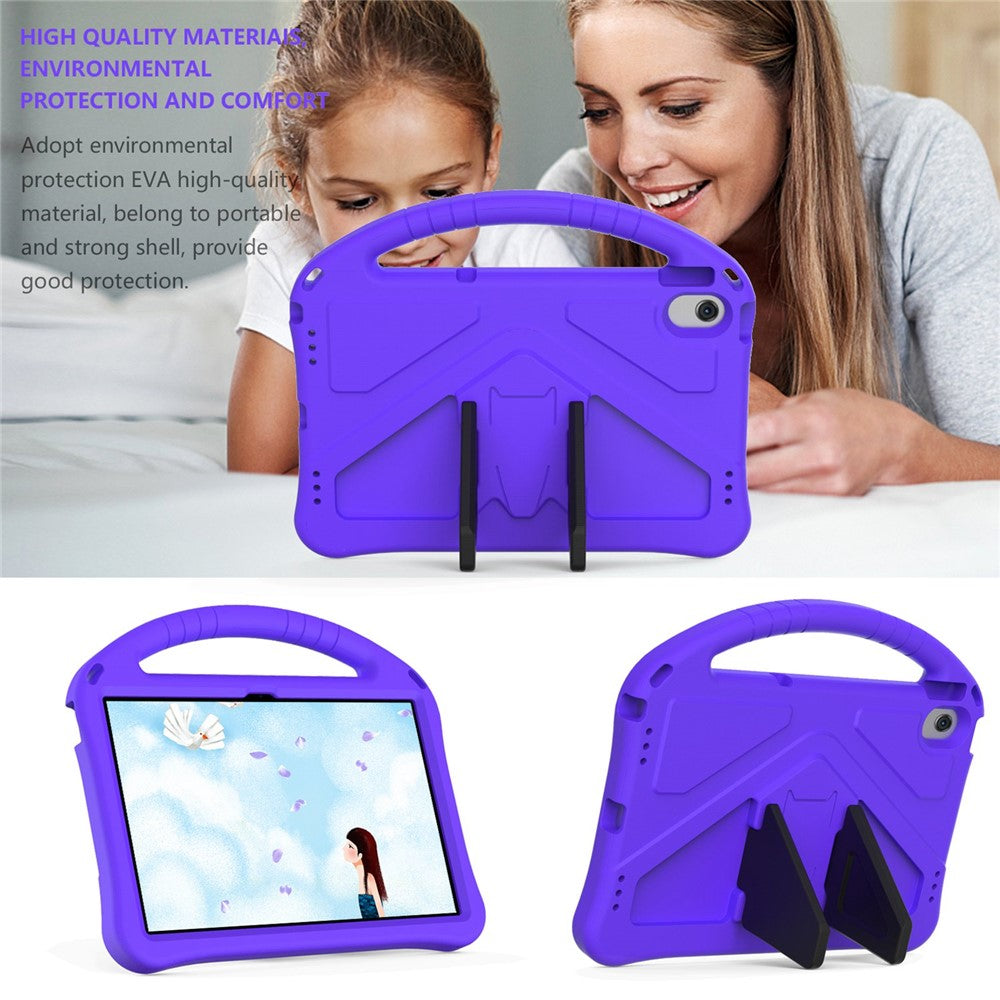 For Lenovo Tab M10 Plus (3rd Gen) / Xiaoxin Pad 2022 10.6 inch Anti-scratch EVA Tablet Case with Kickstand Design and Handle - Purple