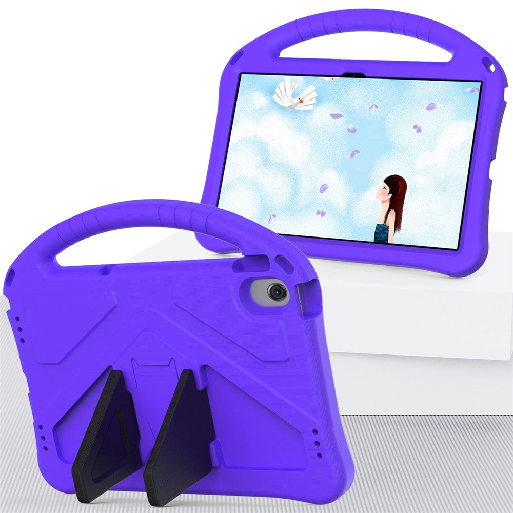 For Lenovo Tab M10 Plus (3rd Gen) / Xiaoxin Pad 2022 10.6 inch Anti-scratch EVA Tablet Case with Kickstand Design and Handle - Purple