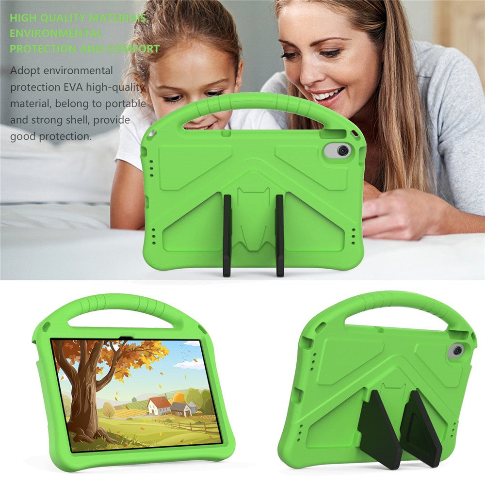 For Lenovo Tab M10 Plus (3rd Gen) / Xiaoxin Pad 2022 10.6 inch Anti-scratch EVA Tablet Case with Kickstand Design and Handle - Green