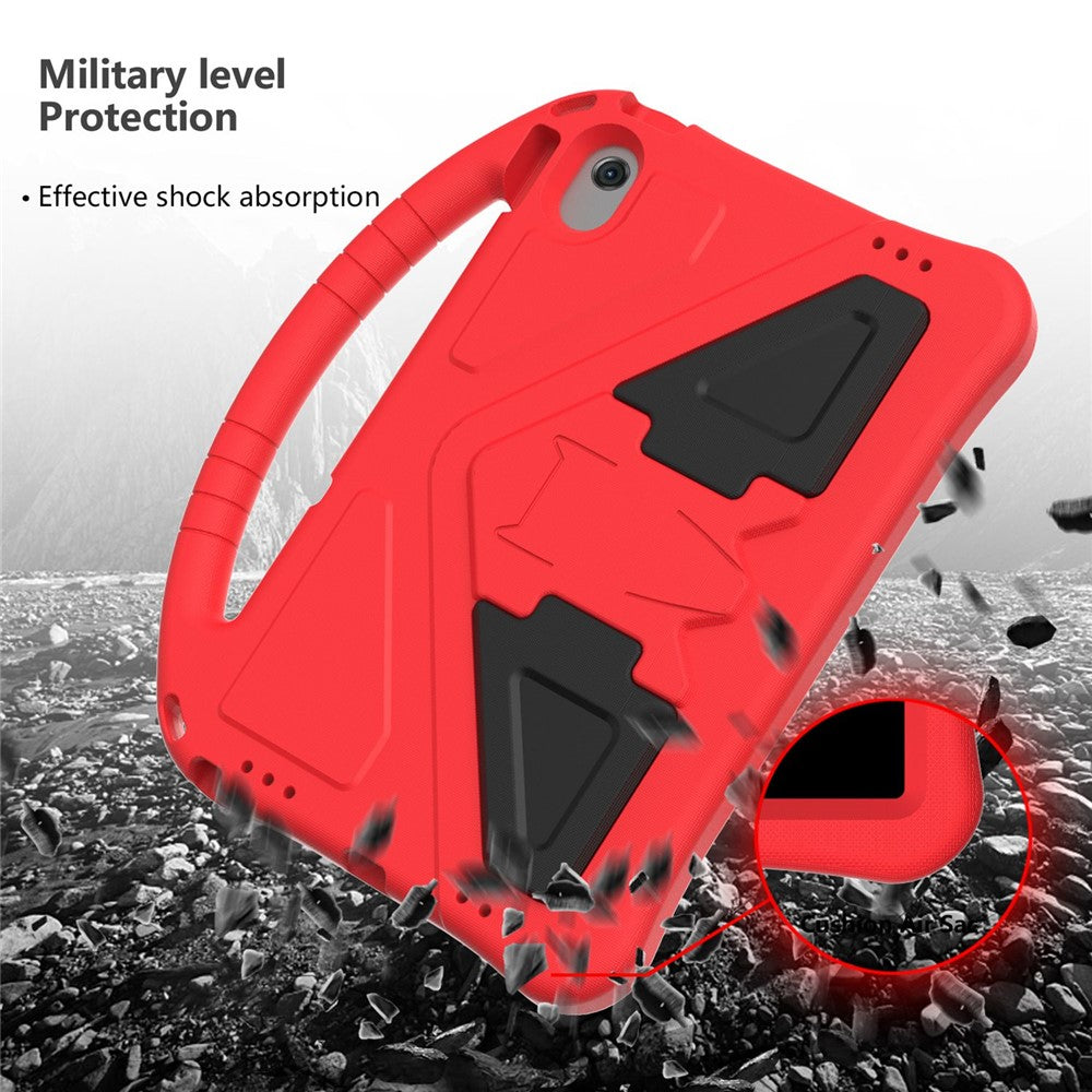 For Lenovo Tab M10 Plus (3rd Gen) / Xiaoxin Pad 2022 10.6 inch Anti-scratch EVA Tablet Case with Kickstand Design and Handle - Red