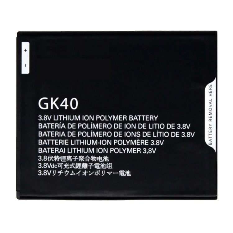 For Motorola Moto G4 Play / G5 Lithium-ion Polymer Battery 3.8V 2800mAh Battery GK40 Replacement Part (Without Logo)