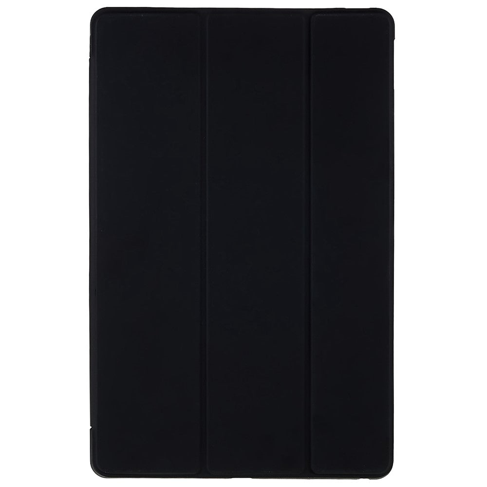 For Lenovo Tab M10 Plus (3rd Gen) / Xiaoxin Pad 2022 10.6 inch Folio Flip Full Protection Leather Tablet Case Inner Honeycomb Design Anti-scratch Cover with Tri-fold Stand - Black