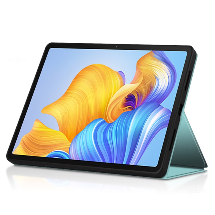 For Honor Pad 8 Folio PU Leather Cover Full Protection Folding Stand Shell - Green