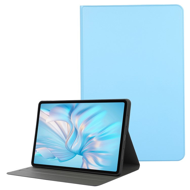 For Honor Pad 8 12-inch PU Leather Cover Folio Foldable Stand Shockproof Protective Case - Sky Blue