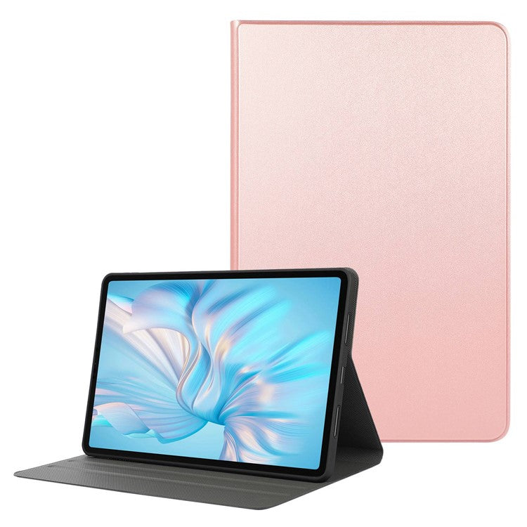 For Honor Pad 8 12-inch PU Leather Cover Folio Foldable Stand Shockproof Protective Case - Rose Gold