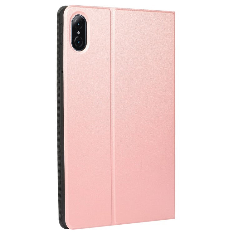 For Honor Pad 8 12-inch PU Leather Cover Folio Foldable Stand Shockproof Protective Case - Rose Gold