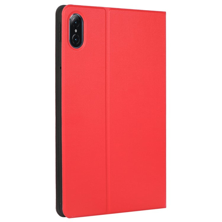 For Honor Pad 8 12-inch PU Leather Cover Folio Foldable Stand Shockproof Protective Case - Red
