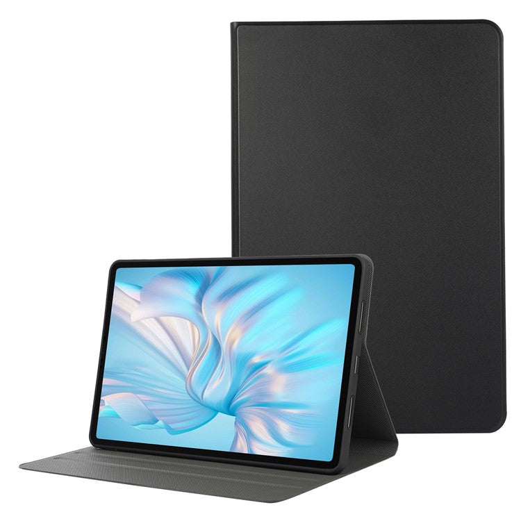 For Honor Pad 8 12-inch PU Leather Cover Folio Foldable Stand Shockproof Protective Case - Black