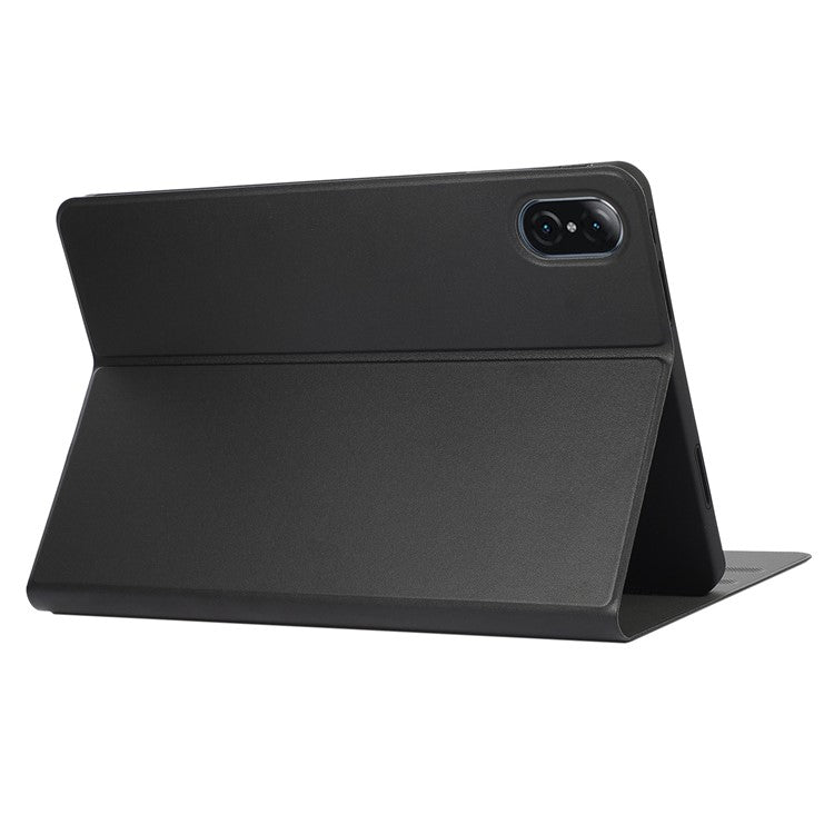 For Honor Pad 8 12-inch PU Leather Cover Folio Foldable Stand Shockproof Protective Case - Black