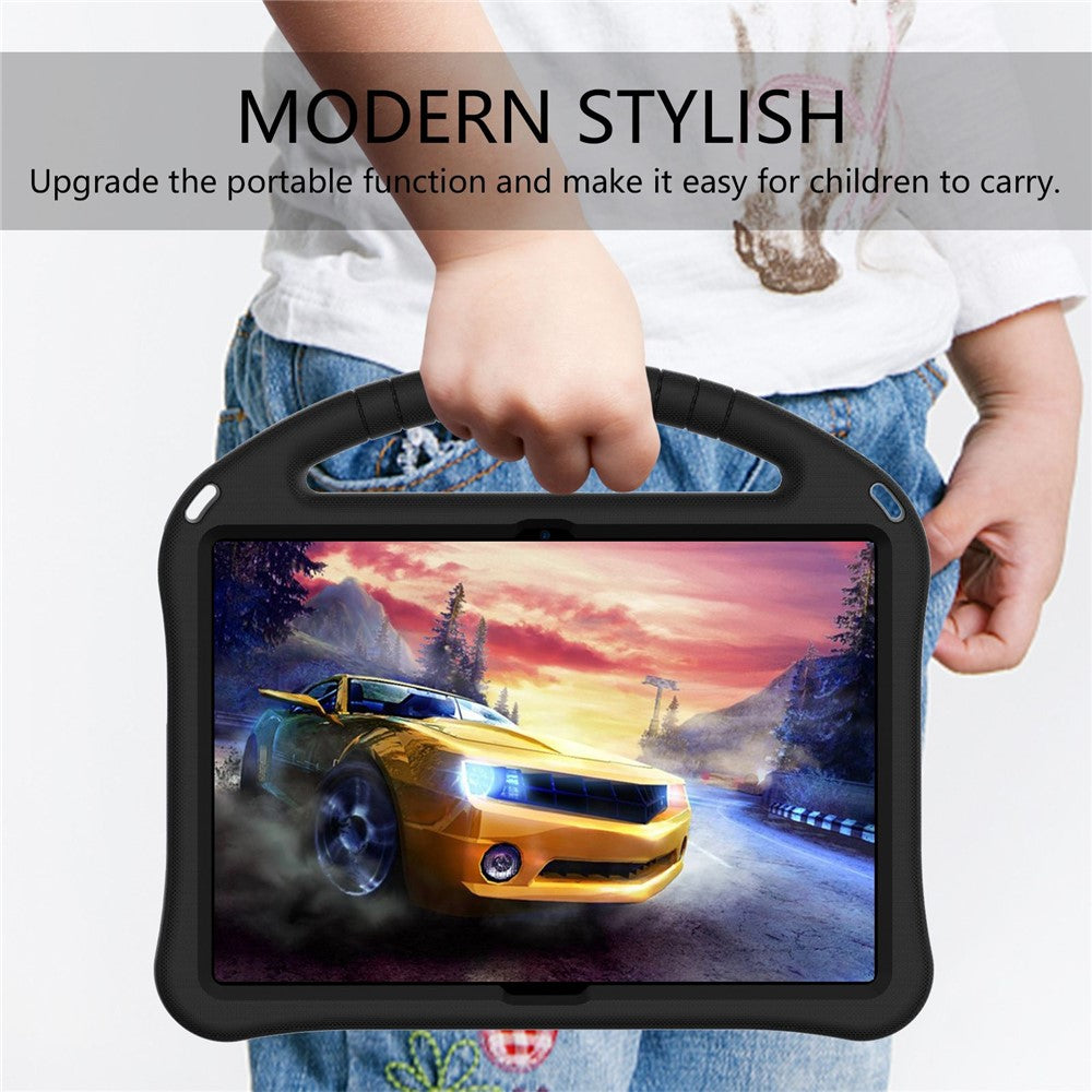 For Lenovo Tab M10 TB-X605F / X505F EVA Tablet Case Drop-proof Kickstand Protective Cover with Handle Grip - Black