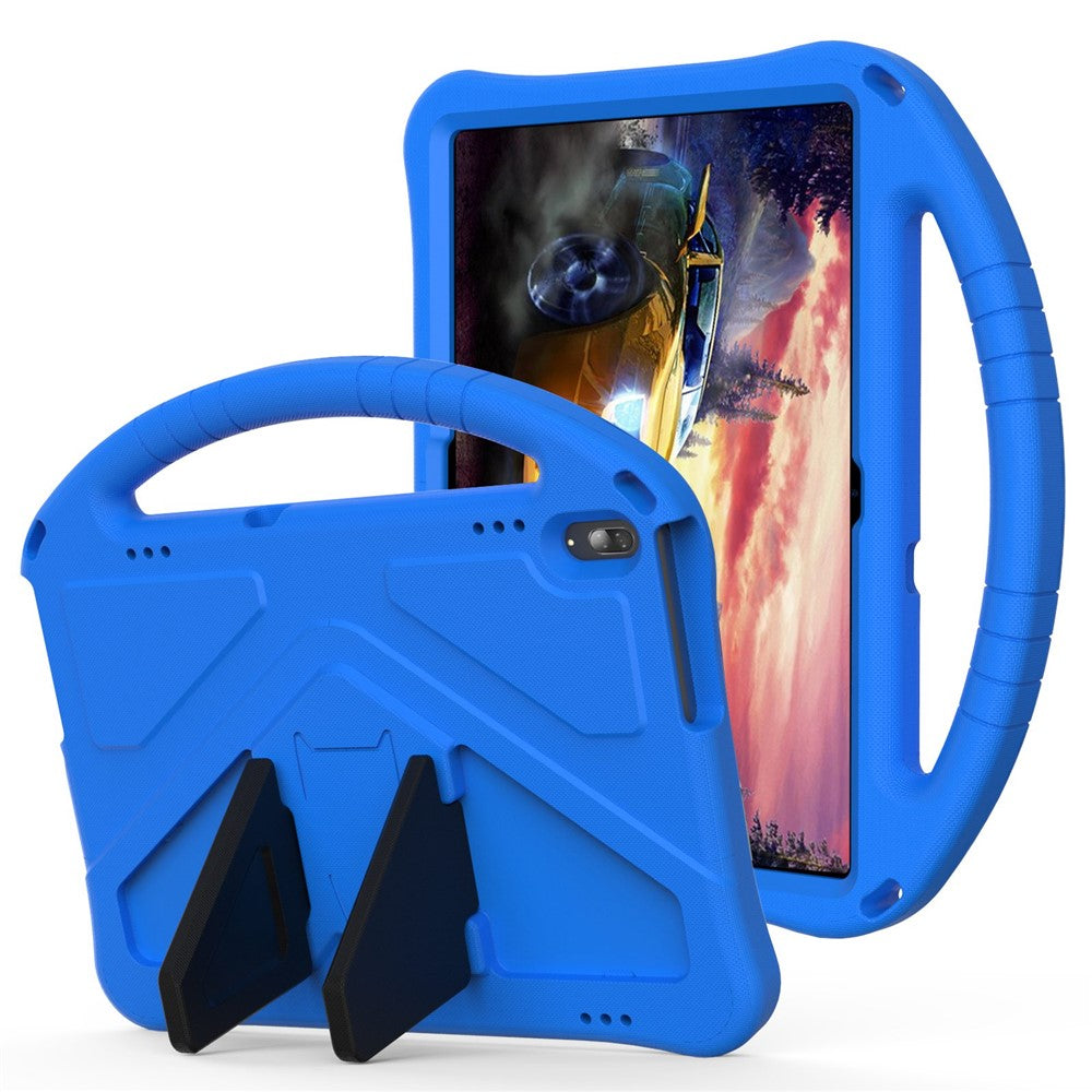 For Lenovo Tab M10 TB-X605F / X505F EVA Tablet Case Drop-proof Kickstand Protective Cover with Handle Grip - Blue