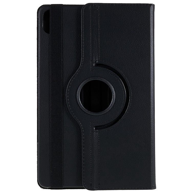 For Honor Pad 8 Drop-proof Anti-shock Leather Tablet Case 360-degree Rotating Protective Cover with Stand - Black
