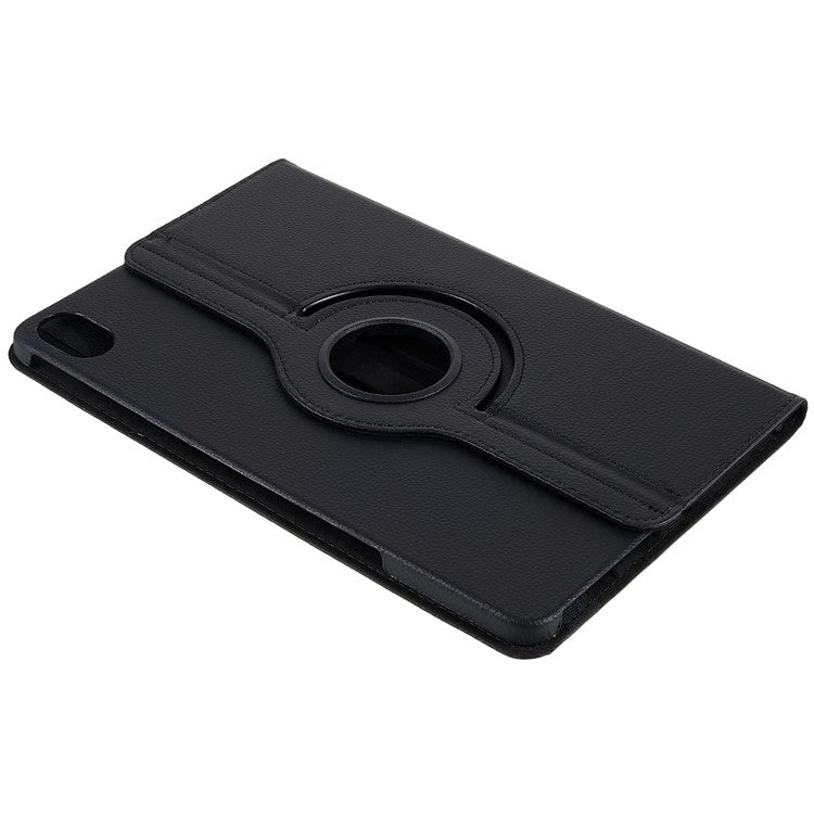 For Honor Pad 8 Drop-proof Anti-shock Leather Tablet Case 360-degree Rotating Protective Cover with Stand - Black