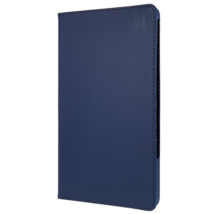 For Honor Pad 8 Drop-proof Anti-shock Leather Tablet Case 360-degree Rotating Protective Cover with Stand - Dark Blue