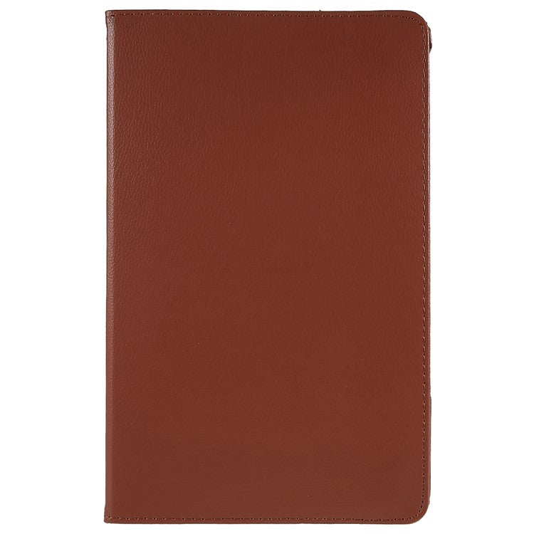 For Honor Pad 8 Drop-proof Anti-shock Leather Tablet Case 360-degree Rotating Protective Cover with Stand - Brown