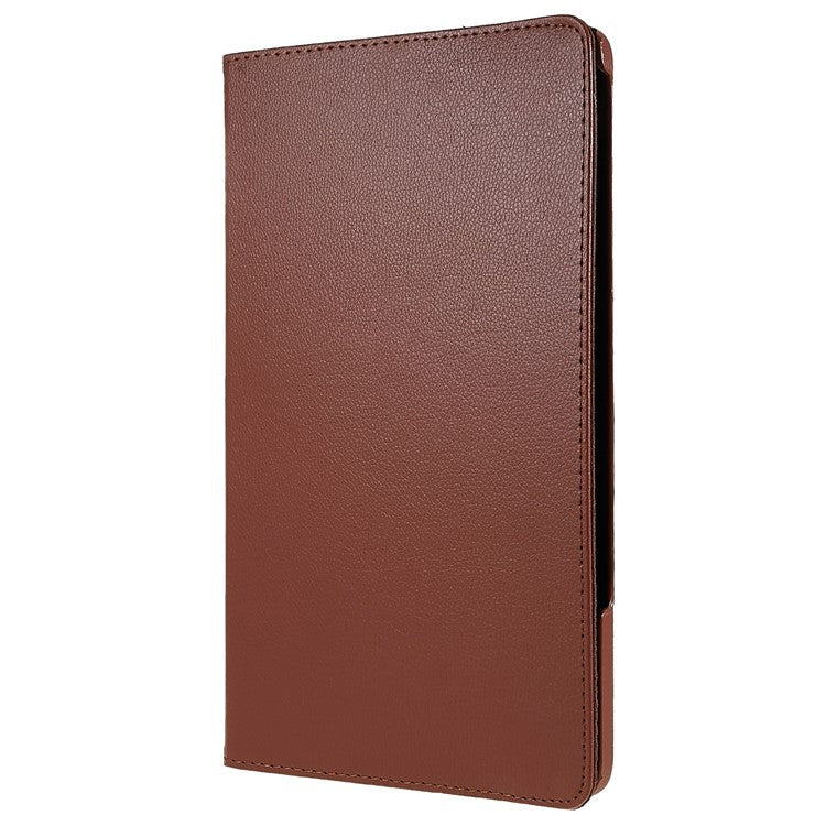 For Honor Pad 8 Drop-proof Anti-shock Leather Tablet Case 360-degree Rotating Protective Cover with Stand - Brown