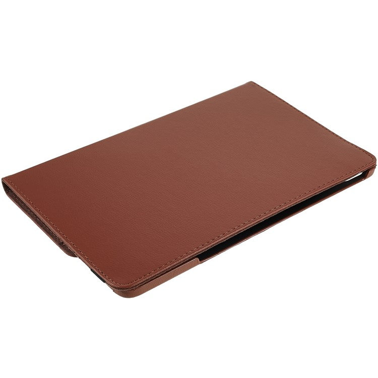 For Honor Pad 8 Drop-proof Anti-shock Leather Tablet Case 360-degree Rotating Protective Cover with Stand - Brown