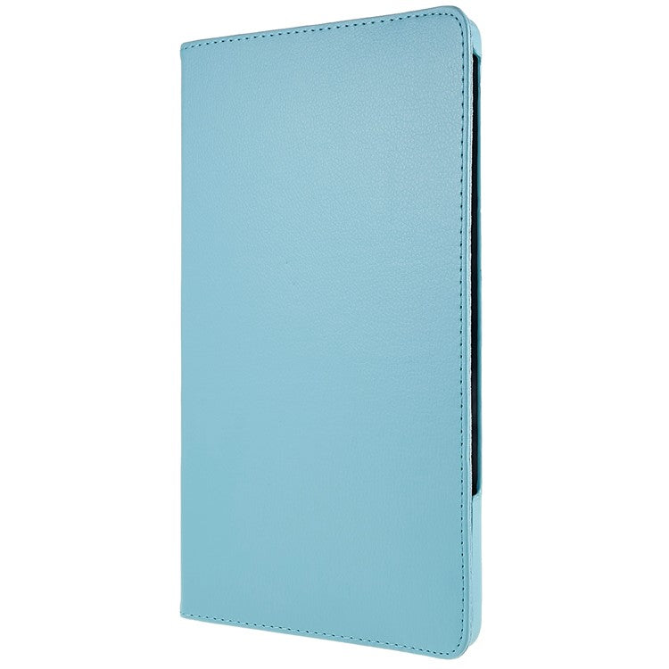For Honor Pad 8 Drop-proof Anti-shock Leather Tablet Case 360-degree Rotating Protective Cover with Stand - Baby Blue