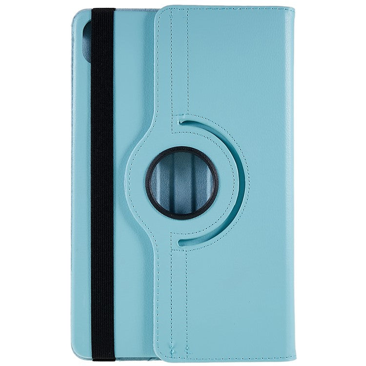 For Honor Pad 8 Drop-proof Anti-shock Leather Tablet Case 360-degree Rotating Protective Cover with Stand - Baby Blue