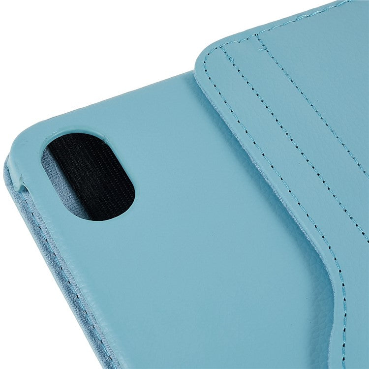 For Honor Pad 8 Drop-proof Anti-shock Leather Tablet Case 360-degree Rotating Protective Cover with Stand - Baby Blue