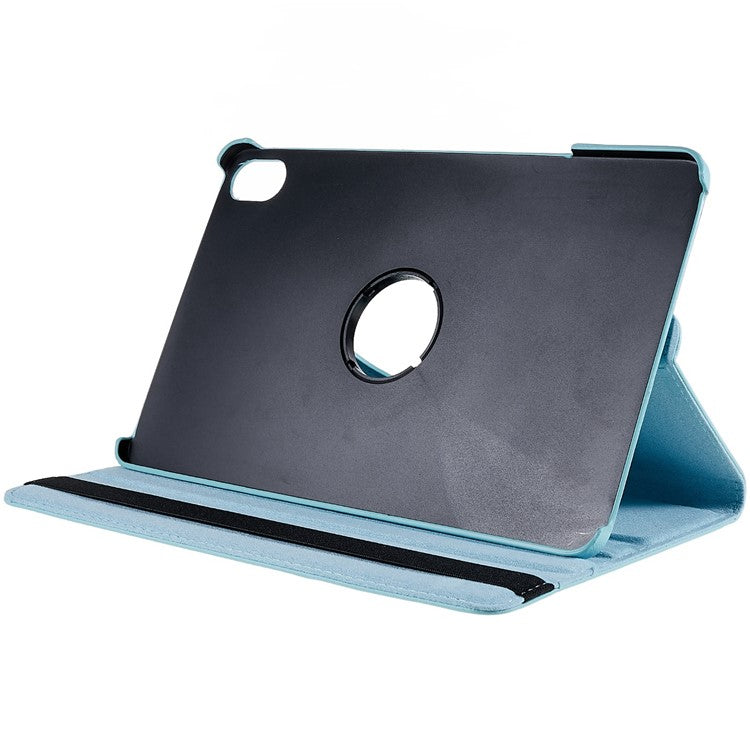 For Honor Pad 8 Drop-proof Anti-shock Leather Tablet Case 360-degree Rotating Protective Cover with Stand - Baby Blue