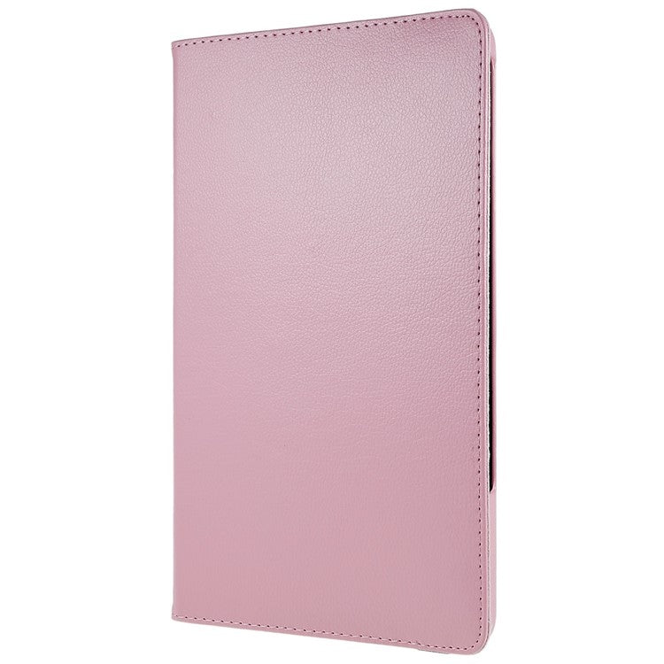 For Honor Pad 8 Drop-proof Anti-shock Leather Tablet Case 360-degree Rotating Protective Cover with Stand - Pink