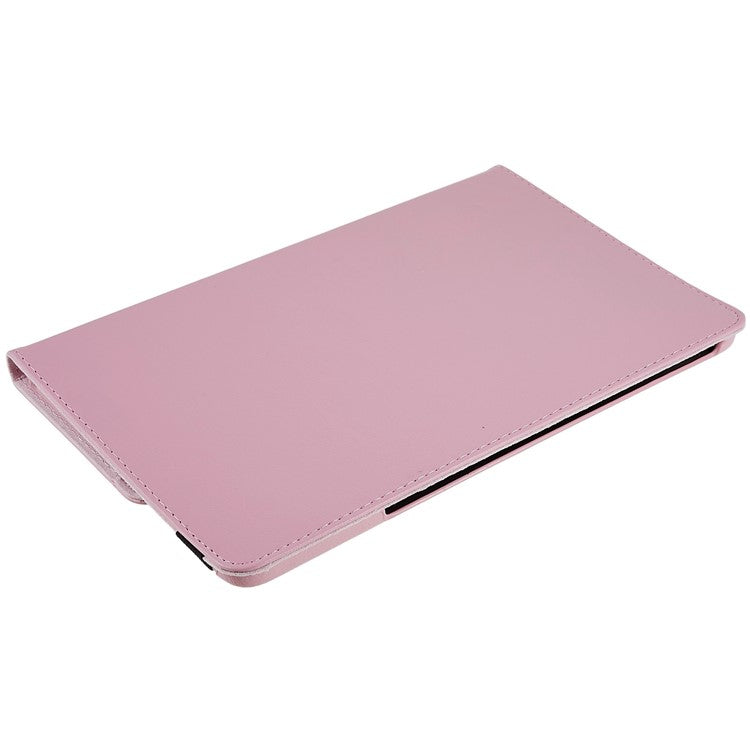 For Honor Pad 8 Drop-proof Anti-shock Leather Tablet Case 360-degree Rotating Protective Cover with Stand - Pink