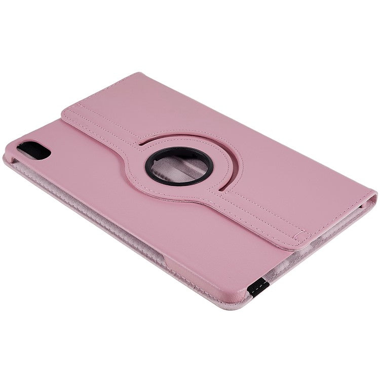 For Honor Pad 8 Drop-proof Anti-shock Leather Tablet Case 360-degree Rotating Protective Cover with Stand - Pink