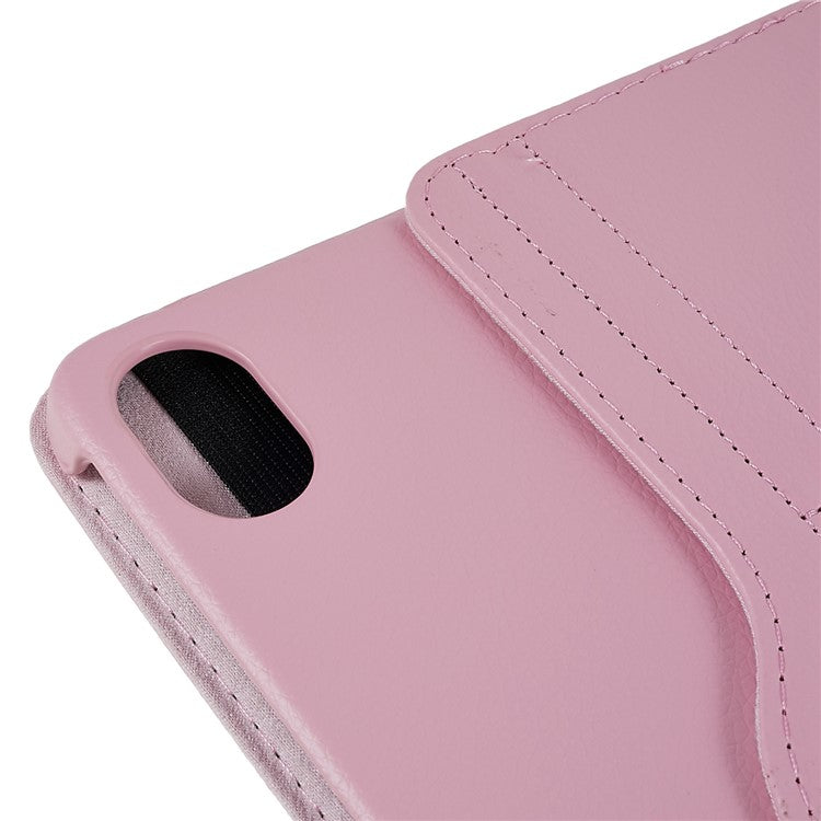 For Honor Pad 8 Drop-proof Anti-shock Leather Tablet Case 360-degree Rotating Protective Cover with Stand - Pink