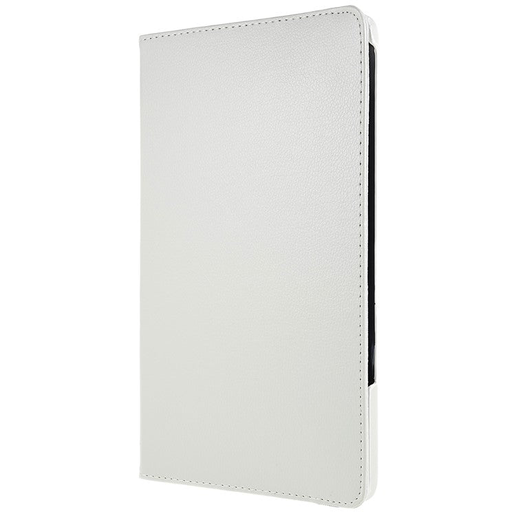 For Honor Pad 8 Drop-proof Anti-shock Leather Tablet Case 360-degree Rotating Protective Cover with Stand - White