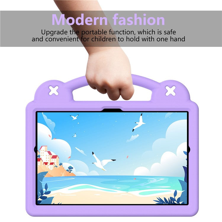 For Samsung Galaxy Tab A8 10.5 (2021) / (2022) Portable EVA Case Shockproof Tablet Cover Anti-Scratch Case with Kickstand - Purple