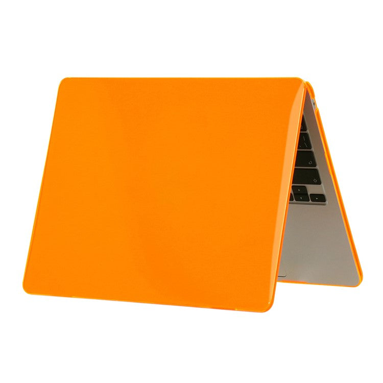 For MacBook Air 13 inch (2025) / (2024) A3113 M3 / (2022) A2681 Hard PC Laptop Case Anti-Scratch Notebook Sleeve Protective Cover - Orange