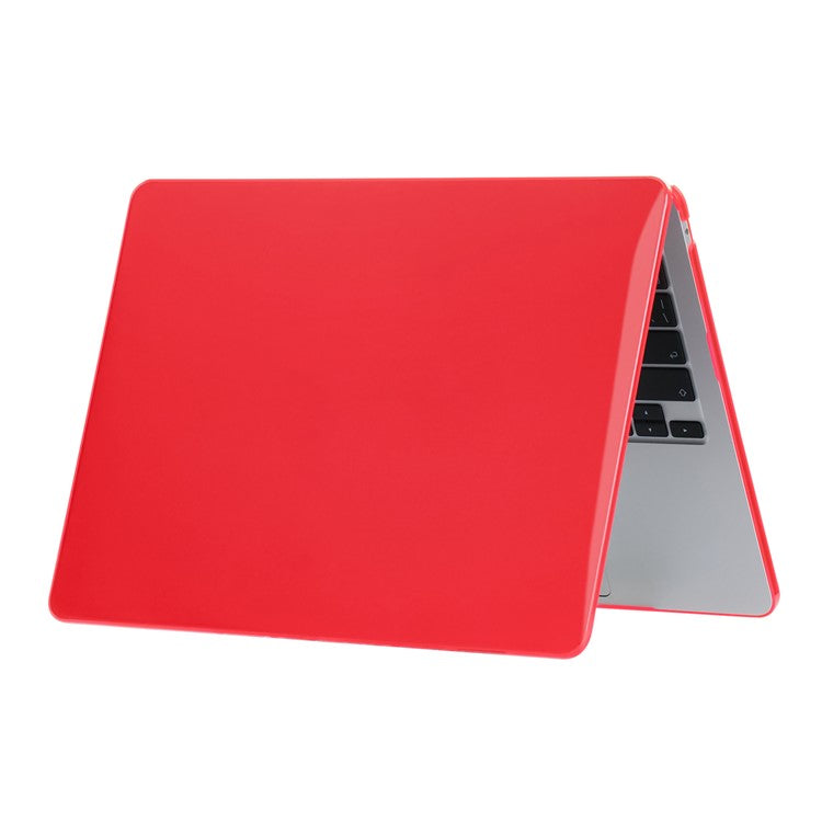 For MacBook Air 13 inch (2025) / (2024) A3113 M3 / (2022) A2681 Hard PC Laptop Case Anti-Scratch Notebook Sleeve Protective Cover - Red