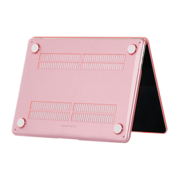 For MacBook Air 13 inch (2025) / (2024) A3113 M3 / (2022) A2681 Hard PC Laptop Case Anti-Scratch Notebook Sleeve Protective Cover - Pink