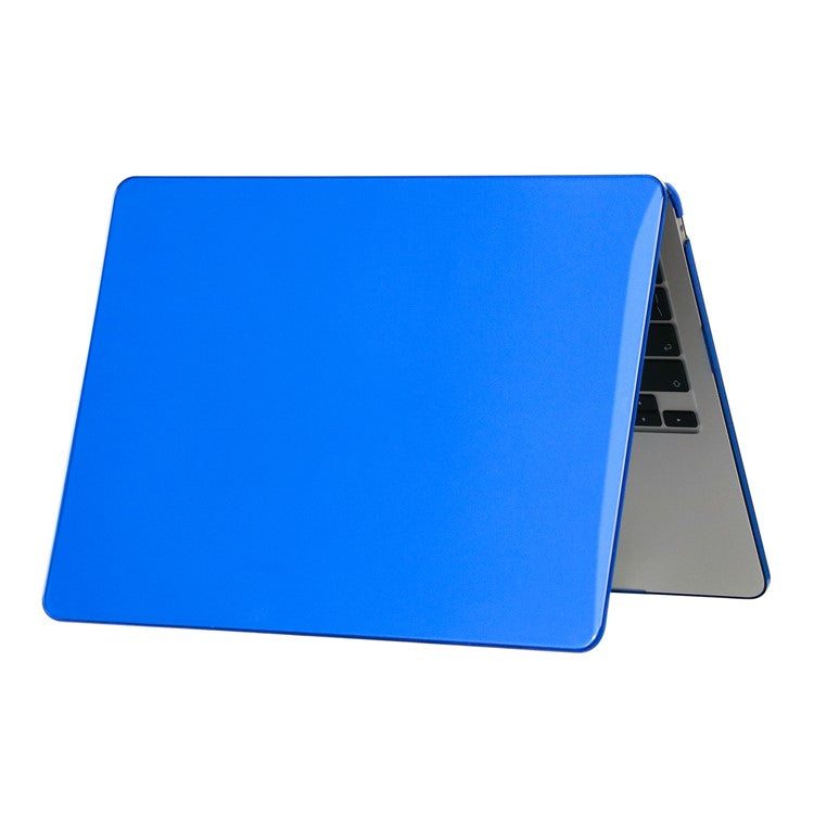 For MacBook Air 13 inch (2025) / (2024) A3113 M3 / (2022) A2681 Hard PC Laptop Case Anti-Scratch Notebook Sleeve Protective Cover - Dark Blue