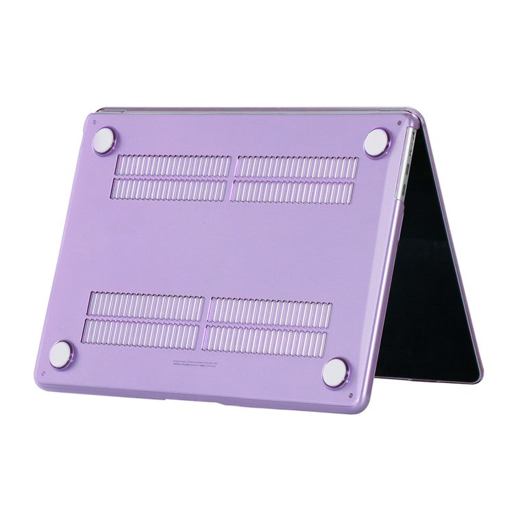 For MacBook Air 13 inch (2025) / (2024) A3113 M3 / (2022) A2681 Hard PC Laptop Case Anti-Scratch Notebook Sleeve Protective Cover - Purple