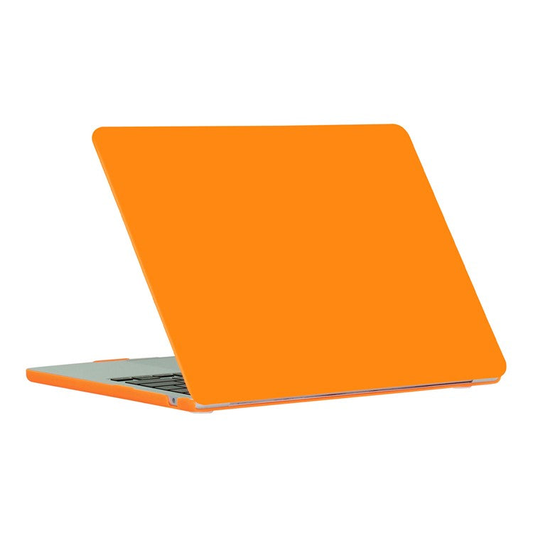 For MacBook Air 13 inch (2025) / (2024) A3113 M3 / (2022) A2681 Matte Finish Protective Laptop Cover Hard PC Notebook Case - Orange