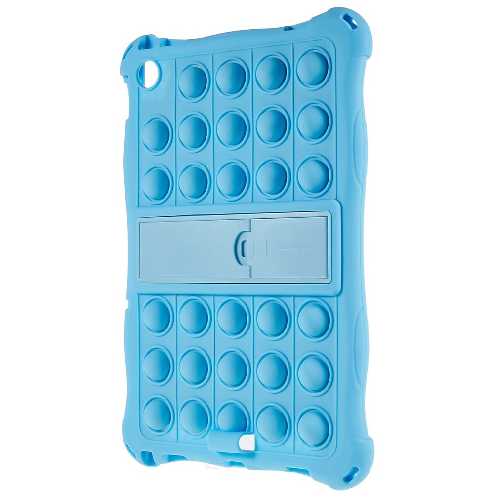 For Lenovo Tab M10 (Gen 3) TB-328FU / TB-328XU Pop Fidget Toy Bubble Tablet Case Shockproof Silicone Case PC Kickstand Protective Cover - Baby Blue