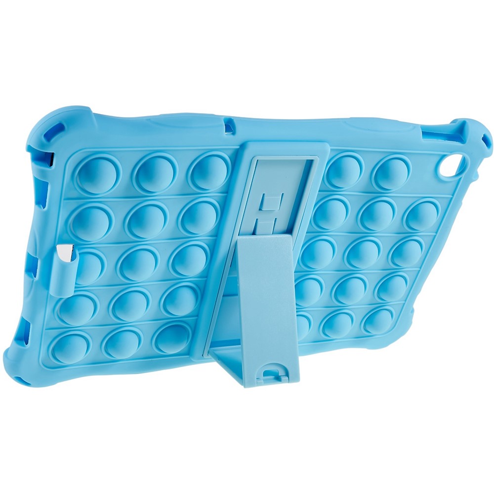 For Lenovo Tab M10 (Gen 3) TB-328FU / TB-328XU Pop Fidget Toy Bubble Tablet Case Shockproof Silicone Case PC Kickstand Protective Cover - Baby Blue